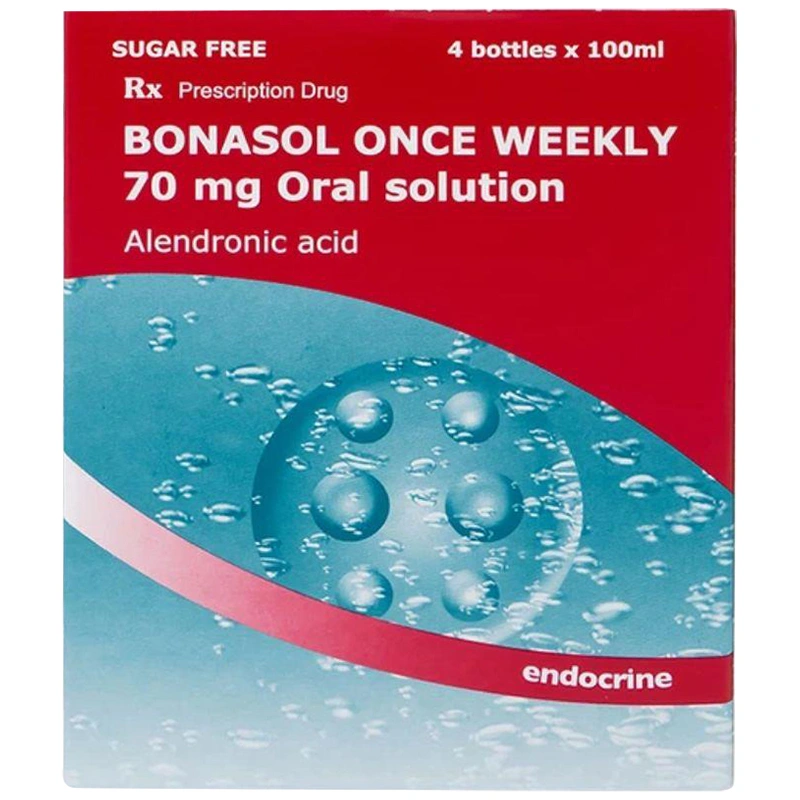 Dung dịch uống Bonasol Once Weekly 70mg Oral Solution điều trị loãng xương (4 chai x 100ml) - 2